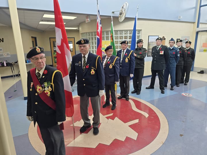 Legion and Cadets Visit the Schools Remembrance Day